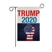 Добро пожаловать, Садовый флаг, домашний двор, декоративный 12X1", поддерживающий американскую предвыборную компанию года, домашний декор для Трампа Америки