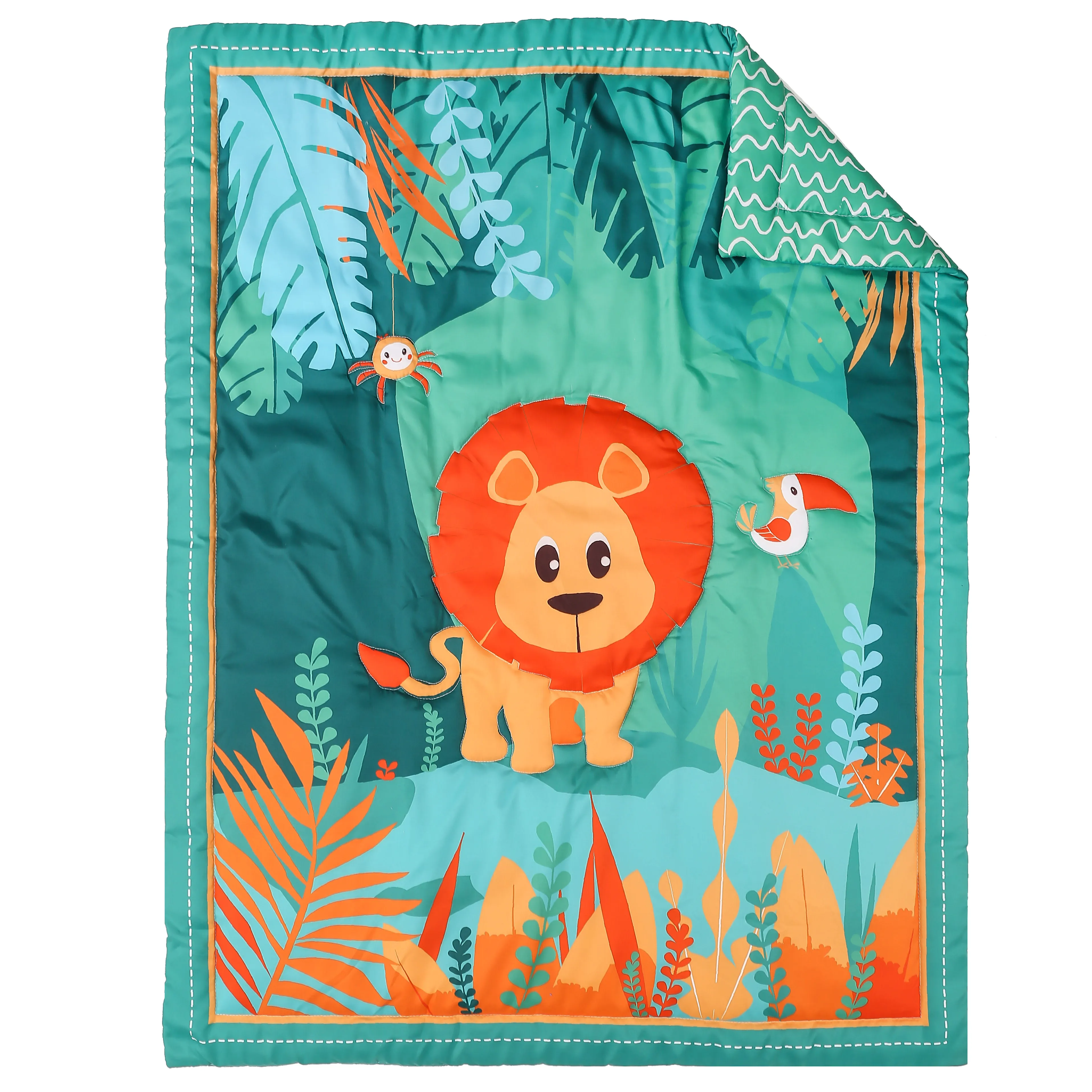 cheep 100% polyester micro brushed 1Pcs Cot Comforter 33*42 Boys Girls Universal Baby Quilt Cartoon Print supper soft