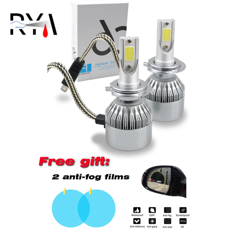 

Free shipping Best Brand Cheap Price High Power All In One c6 Led Headlight Bulbs H1 H7 H11 H4 9005 9006 880 881