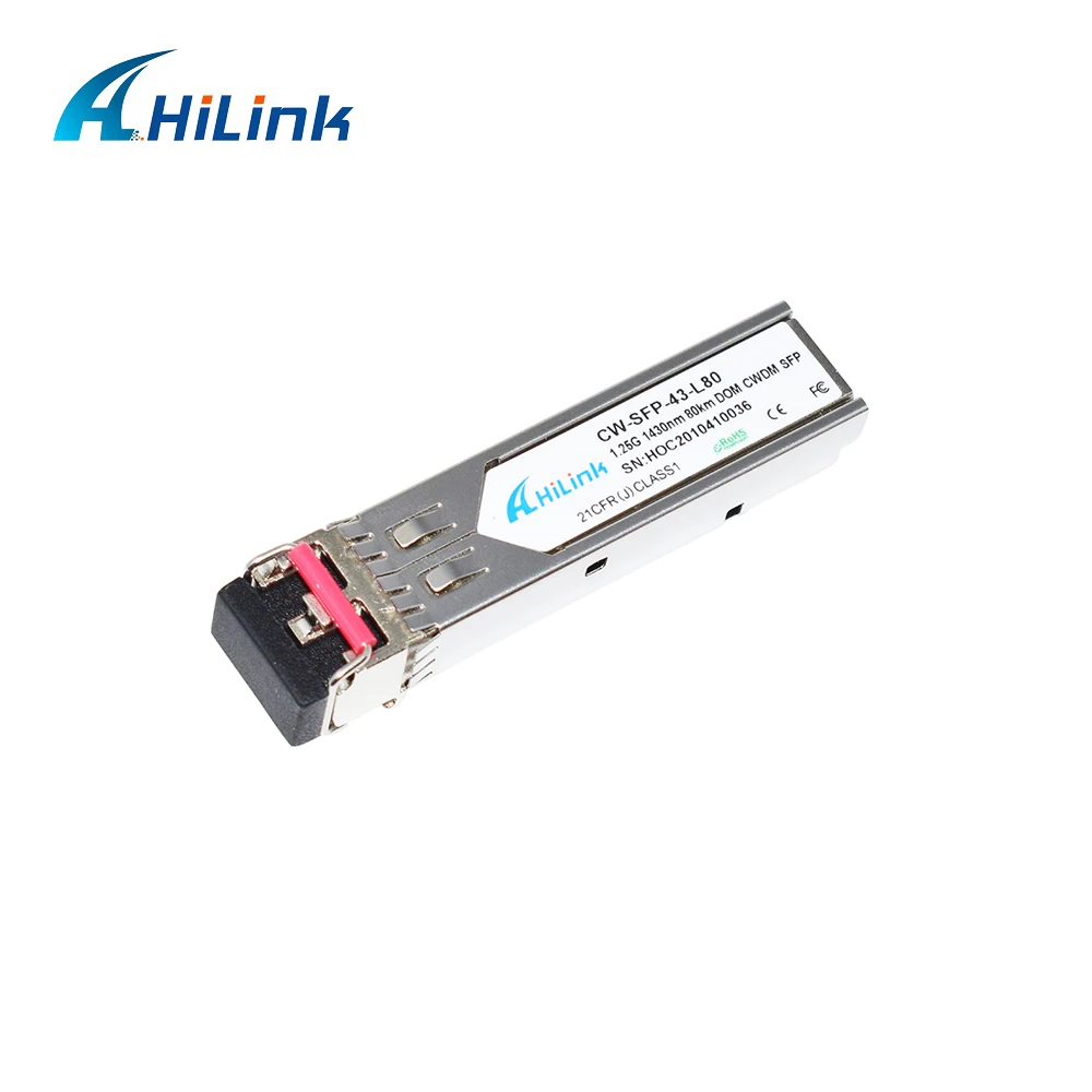 Бесплатная доставка! 1000BASE-ZX дуплекс LC 1 25G 1430nm 80km DOM CWDM SFP | Мобильные телефоны и