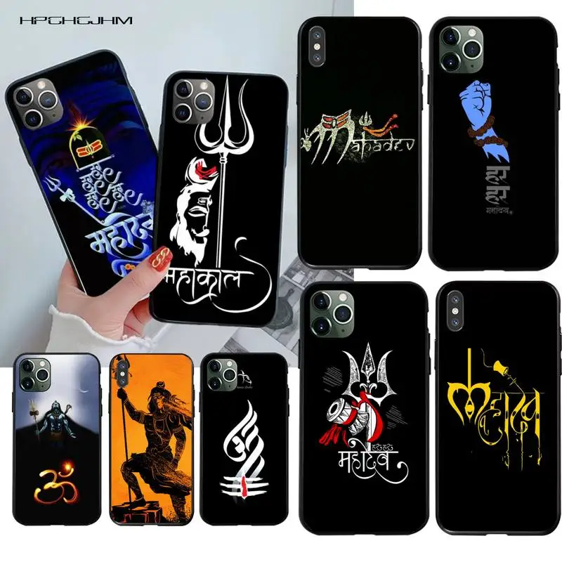CUTEWANAN Hinduism Lord Shiva Mahakal мягкий силиконовый черный чехол для телефона iPhone 11 pro XS MAX 8 7 6