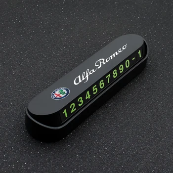 

Car Styling Temporary Parking Card Phone Number Card For Alfa Romeo 147 156 Giulietta Giulia Mito Stelvio Brera Accessories