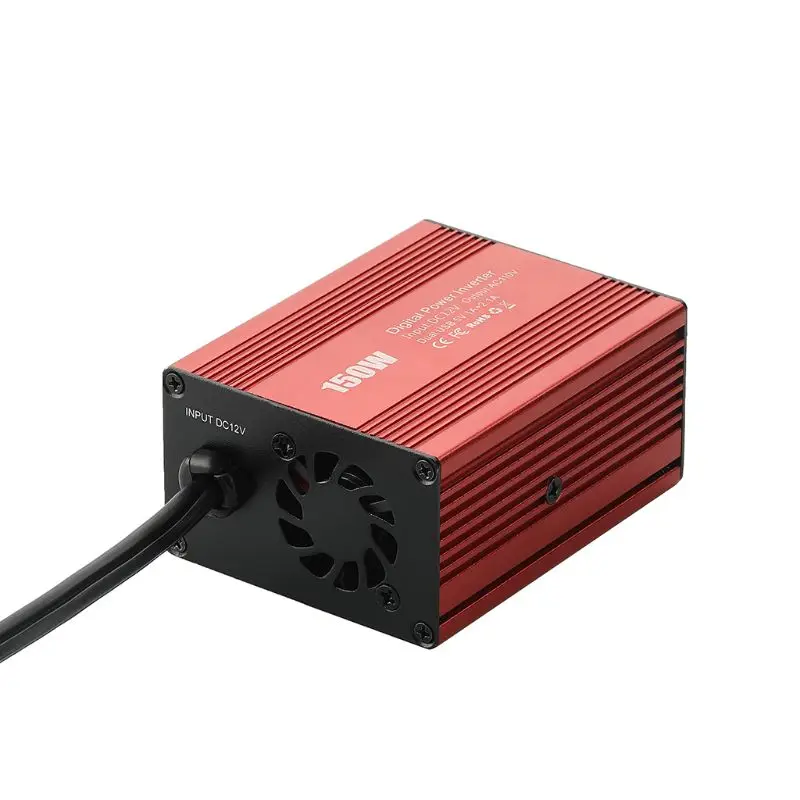 150 Вт автомобильный инвертор питания двойной USB 3.1A 12 В до 100 в автомобильное зарядное устройство адаптер