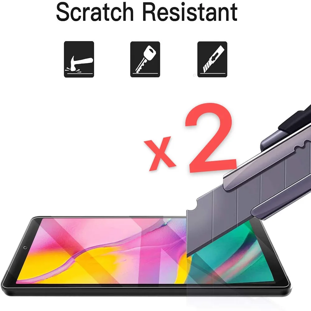 2 шт. планшет Защитная пленка для экрана из закаленного стекла крышка Samsung Galaxy Tab A