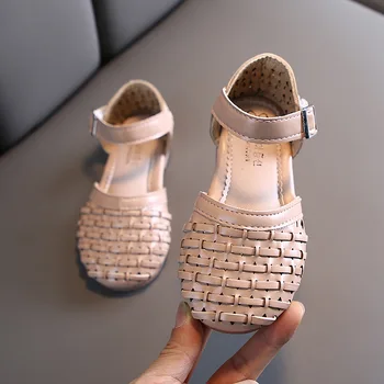 

2020 summer children's sandals breathable baby toddler shoes non-slip princess shoes girls fashion hollow sandals 1-6 years old