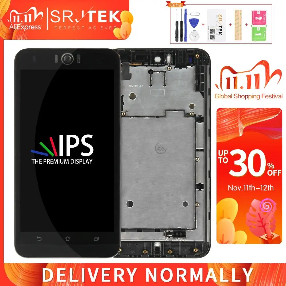 Srjtek для Asus Zenfone Selfie ZD551KL Z00UD ЖК матрица + сенсорный экран 5 ''дигитайзер в сборе/с