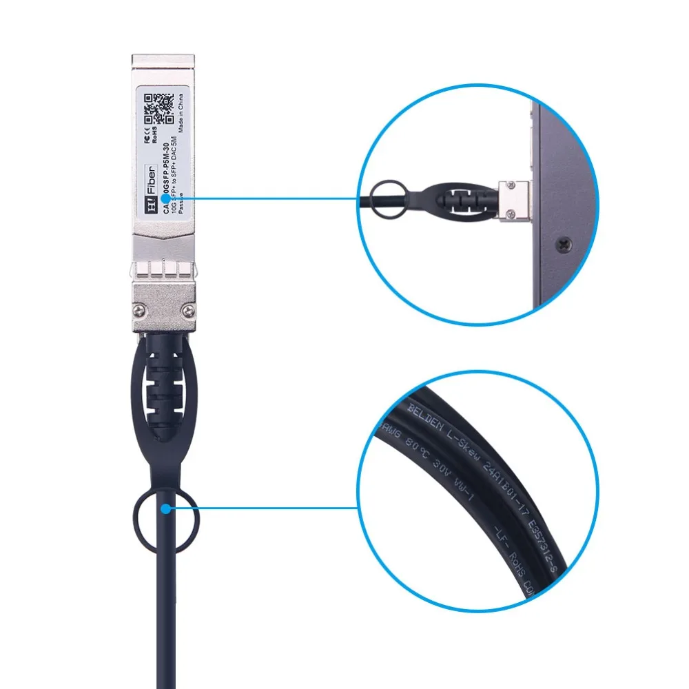 Для Juniper 10Gtek 5 м SFP+ кабель DAC 10GBASE-CU пассивный прямой прикрепить медь Twinax SFP кабель DAC 30AWG 3 года 500 см
