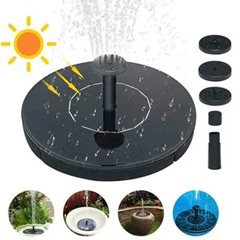 

Solar Power Water Fountain Pump Solar Garden Fountain Bird Pond Fountain Water Floating Pool Garden Terrace Decorative Fountain