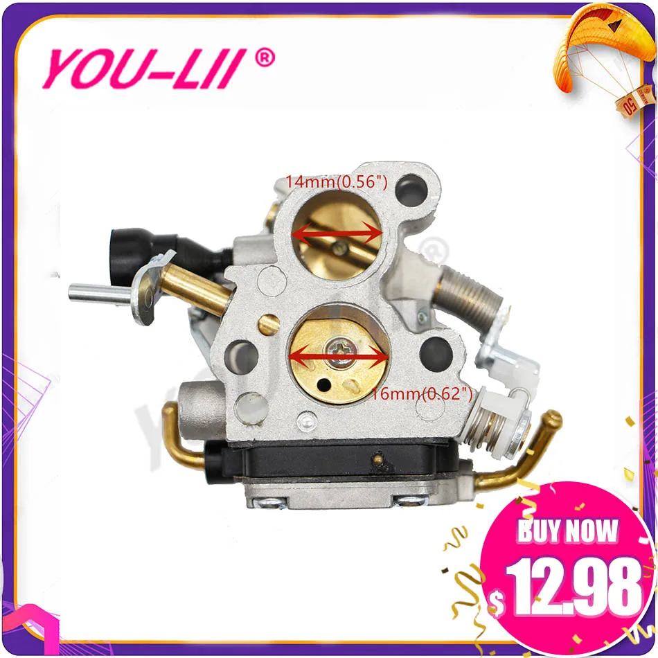 Карбюратор YOULII для Husqvarna 135 140 435 435e 440 440e Jonsered CS410 CS2240 CS2240S запчасти бензопилы |