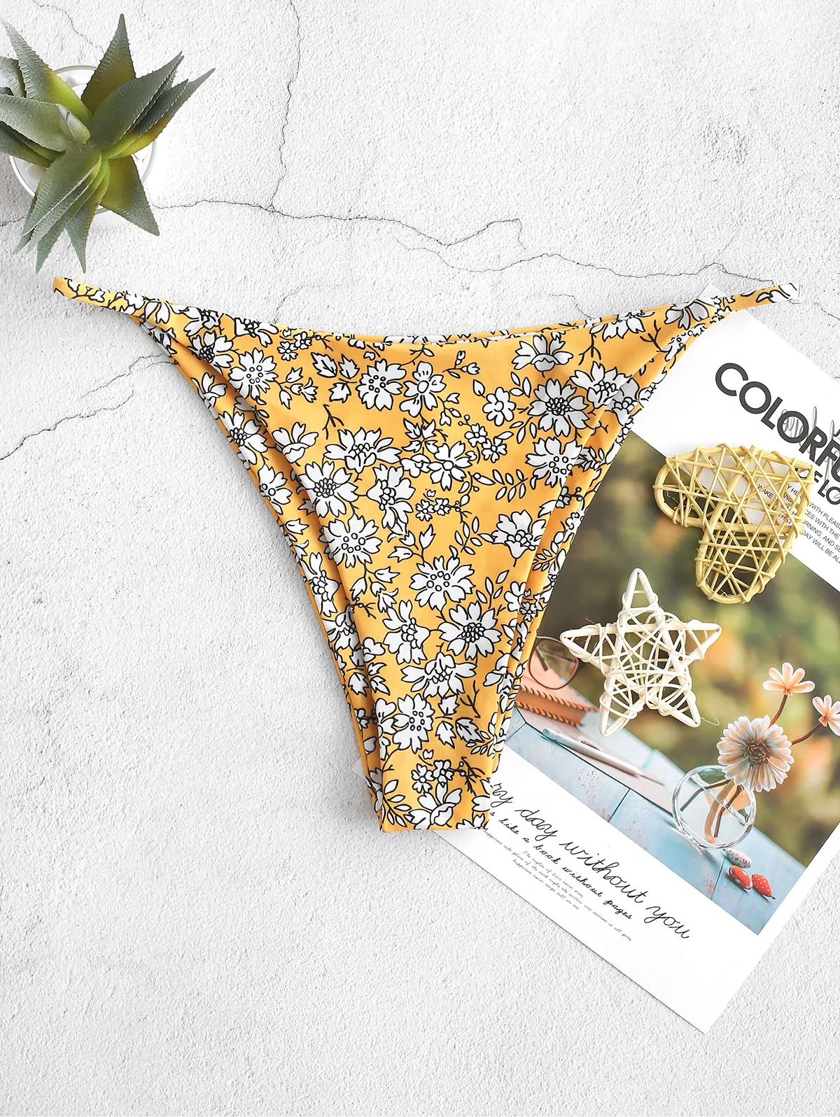 ZAFUL купальник бикини с тонкими бретельками