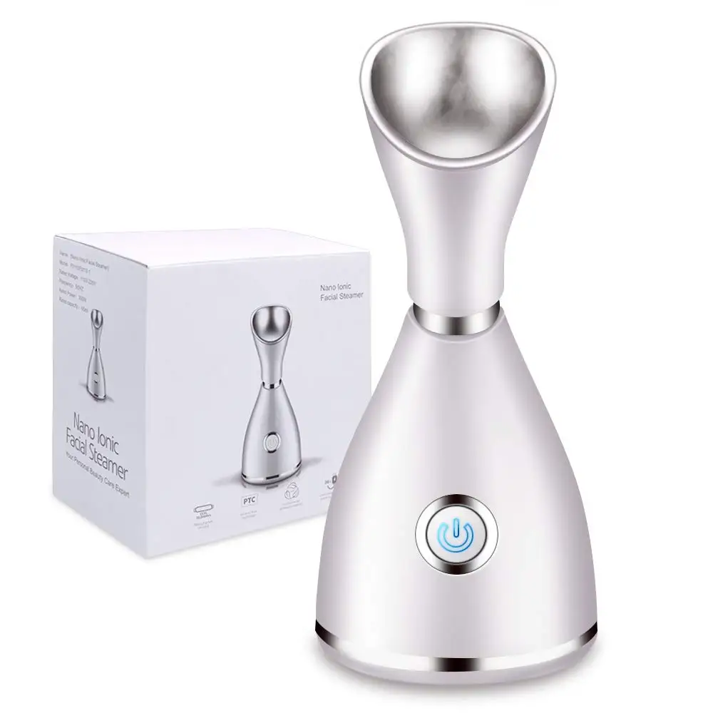 

Facial Steamer Nano Ionic Face Steamer Warm Mist Humidifier Atomizer Sprayer Skin Deep Cleaning Moisturizing Face Sauna Pore