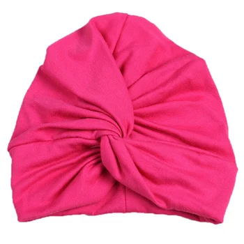 

Cute Newborn Headscarf Cap Twisted Hat Cotton Children Cross Indian Hat Baby Headgear Winter Warm Cap