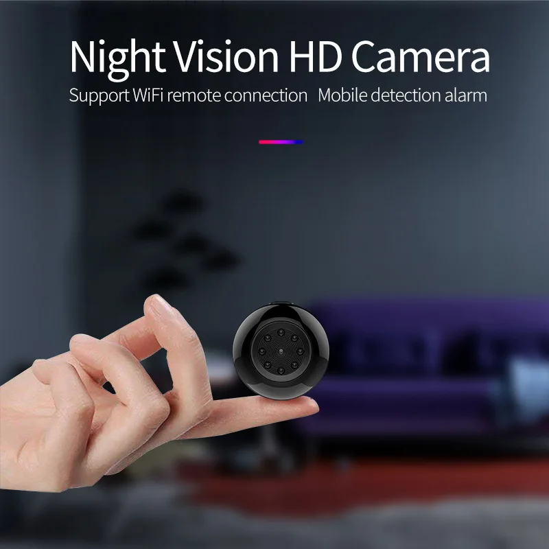 

SQ17 1080P 4K HD Mini WIFI Wireless Control Security Camera Night Vision Camcorder With Magnetic Feature For Easy Installation