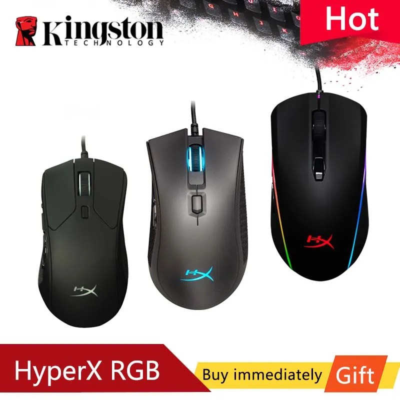 Игровая мышь Kingston HyperX DPI до 16000 Pulsefire FPS RGB Surge и Core Raid|Мыши| |