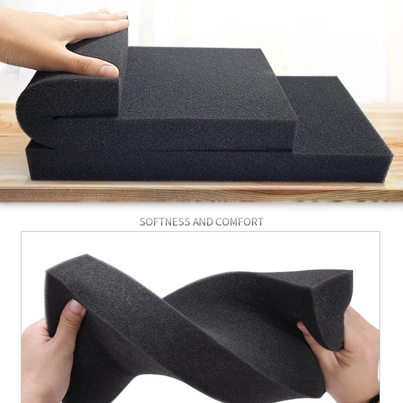 Flexibility Sound absorption shockproof light weight solid PU foam customized size