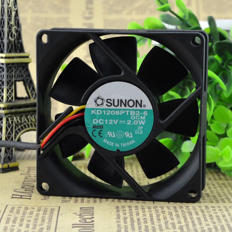 Новый 8025 8CM12V 2 0 W KD1208PTB2-6 защиты электродвигателя Вентилятор охлаждения |
