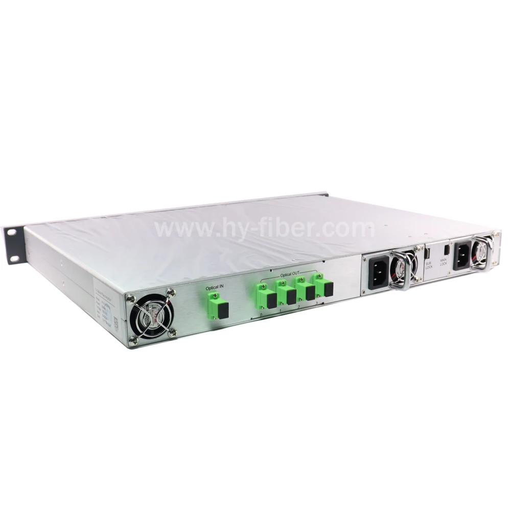 4 Way CATV 1550nm Optical Amplifier EDFA 20dBm SC/APC Fiber Port With Dual Power Supply | Мобильные телефоны и аксессуары