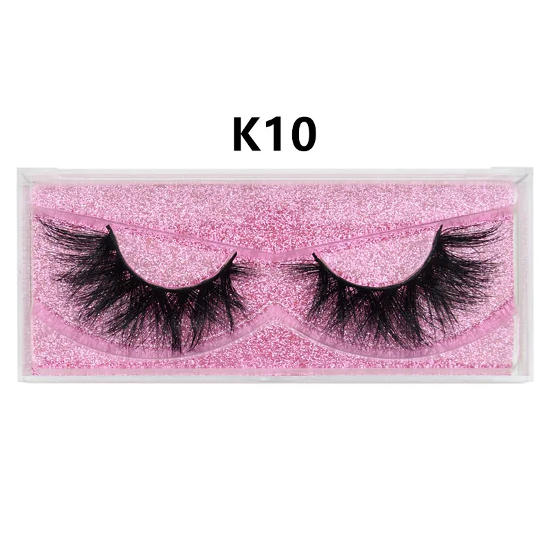 K10 visofree Beauty High Quality eyelashes 3D MINK Natural False Eyelashes Tenuous Handmade Eye Lashes Professional Makeup Lashes - Цвет: K10