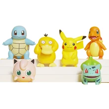 

Pokemon Original Pikachu Charmander Psyduck Squirtle Jigglypuff Bulbasaur Anime Cartoon Cute Figures Toys Model Kids GIft