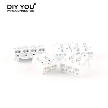 

30/50/100pcs Home Quick push-in Connector Terminal Block Press Allocate LED Strip Light Wire Connectors For 923-2/3/4/5 Pin