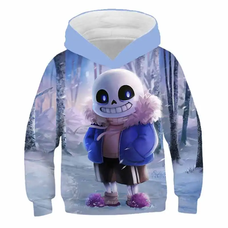Новинка детские толстовки с 3D принтом игры Undertale модная толстовка для мальчиков и