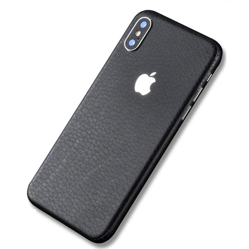 0.15mm Leather Striae Sticker Protector Case Cover Skin for iphone 7 8 7& 8 Plus Back Sticker For iPhone X XS XR Phone Sticker