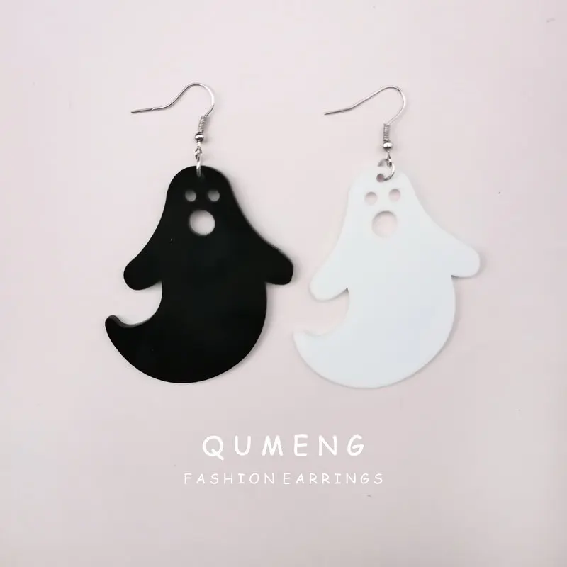 Женские акриловые висячие серьги QUMENG на Хэллоуин с героями мультфильмов Демон