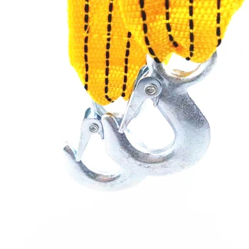 

4M Heavy Duty 3 Ton Car Tow Cable Towing Pull Rope Strap Hooks for Porsche Cayenne Macan Macan S Panamera Cayman Carrera Porsche