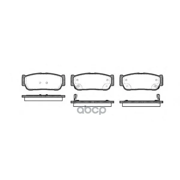 1063 02_!Колодки Дисковые З Kia Sorento Jc 2.4-2.5crdi 02, Ssansyong Kyron 2.0di/Rodius 2.7di 05 Remsa 106302 Remsa арт. 106302