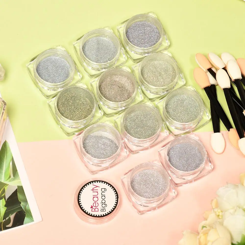 

BeautyBigBang 0.2g Nail Art Glitter Shine Powder Chameleon Nail Shimmer Mermaid Pearl Pigment Shining Laser Shell Dipping Powder