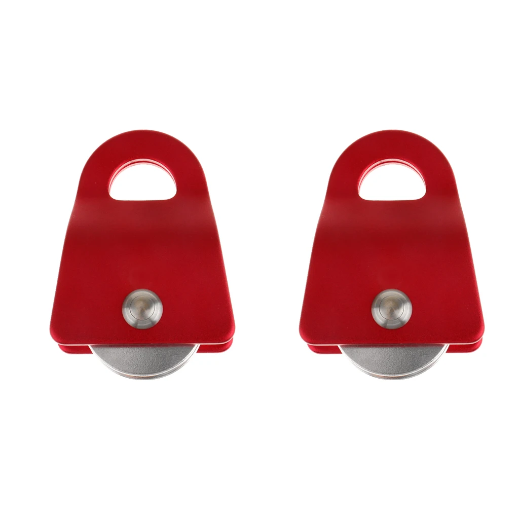 2x 20KN General Purpose Mobile Pulley Downhill Tree Rock Climbing Arborist