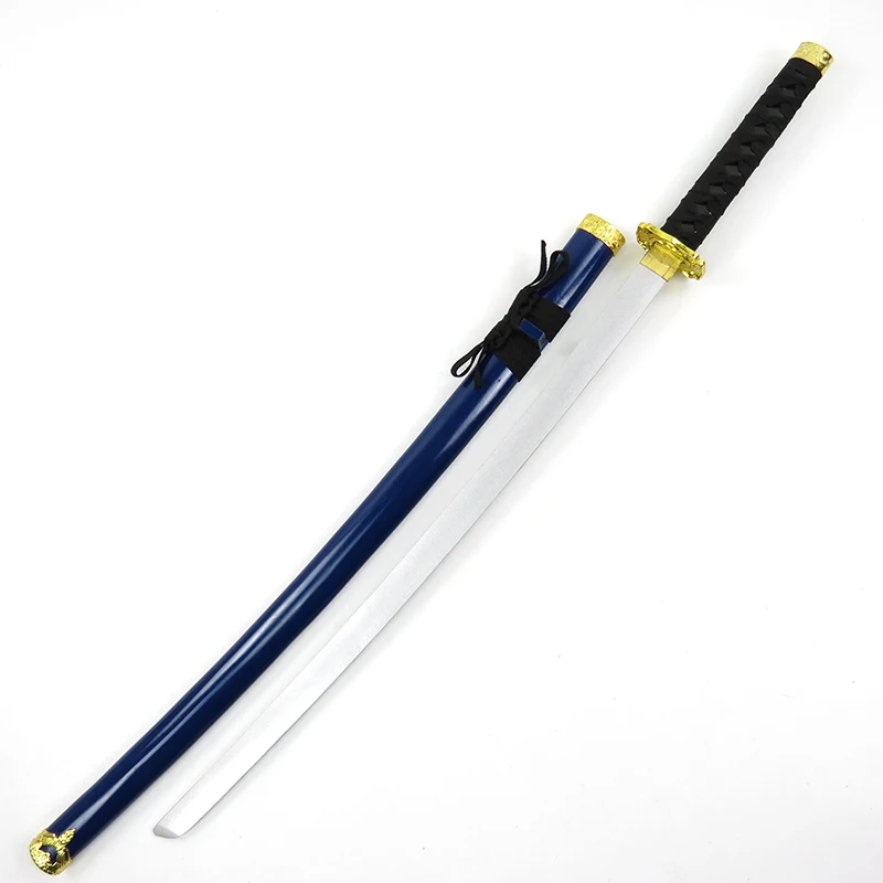 Деревянный меч оружие Косплей Япония Iaido спортивные специальные упражнения дерево аниме меч самурая Катана ниндзя нож Nihontou игрушки для подростков - Цвет: Серый