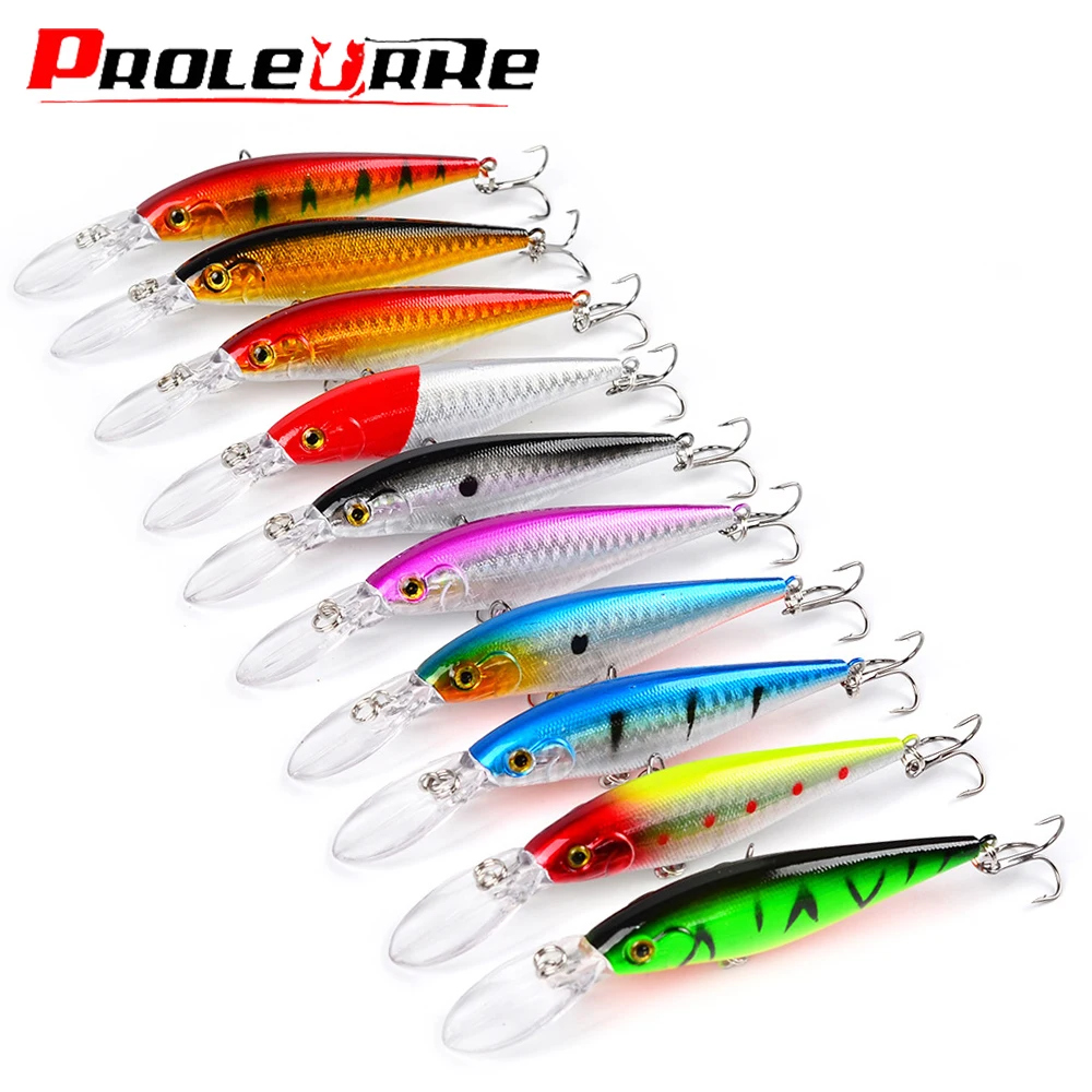 5pcs/set New Minnow Mixed Color Fishing Lure Kit Set Artificial