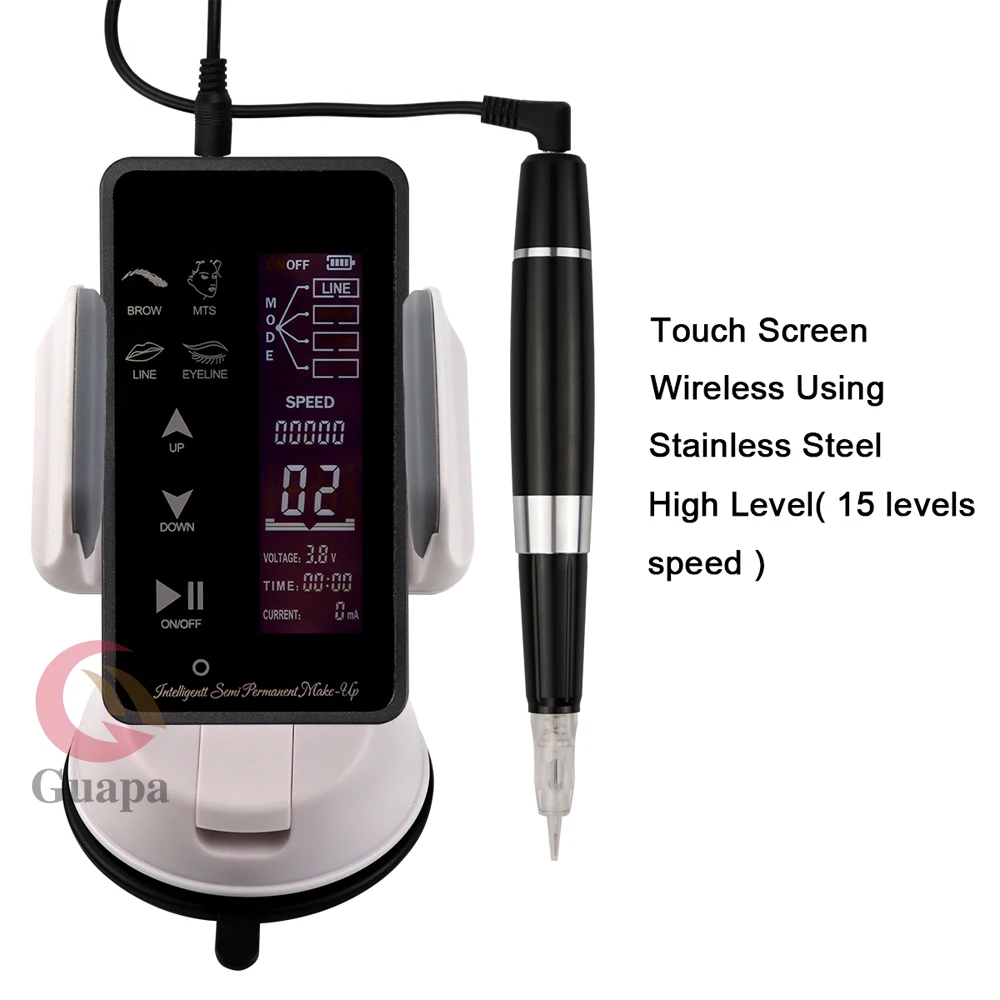 

Black Touch Screen Permanent Makeup Tattoo Machine Permanent Microblading Tattoo Makeup Machine Eyebrows Eyeliner Lips