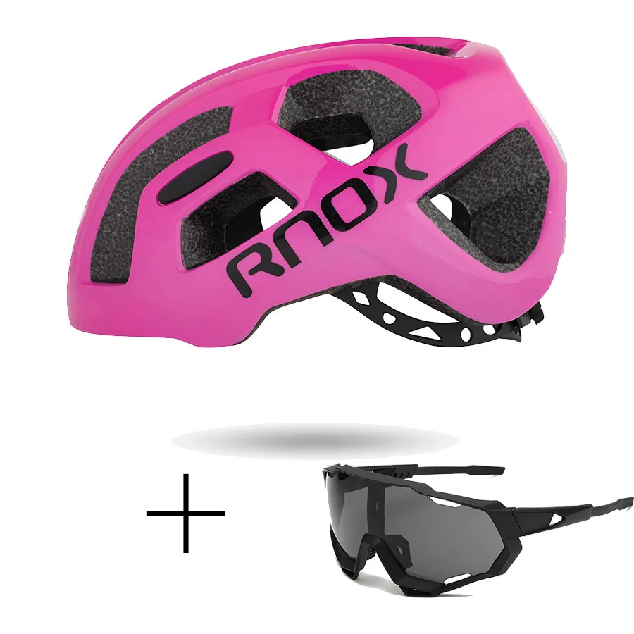 RNOX Сверхлегкий мужской велосипедный шлем восьмиугольный черный mtb Горный шоссейный велосипедный шлем для женщин для взрослых 55-61 см оборудование для гоночного велосипеда - Цвет: colour 3