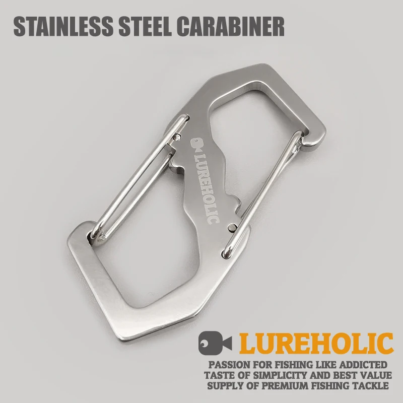 LUREHOLIC Lure Fishing S Moschettone Accessorio per esterni Strumenti Gancio di blocco di sicurezza professionale Fibbia per alpinismo Arrampicata - immagine 3