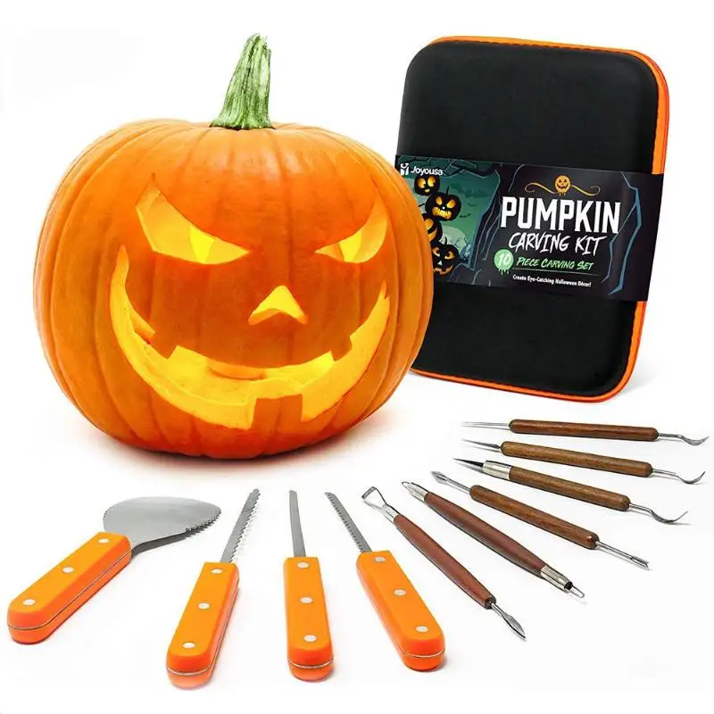 

1Set Manual Carving Hand Chisel Tool Halloween Pumpkin Carving Cutter Stainless Steel Kitchen Fruit DIY Detailed Hand Tools