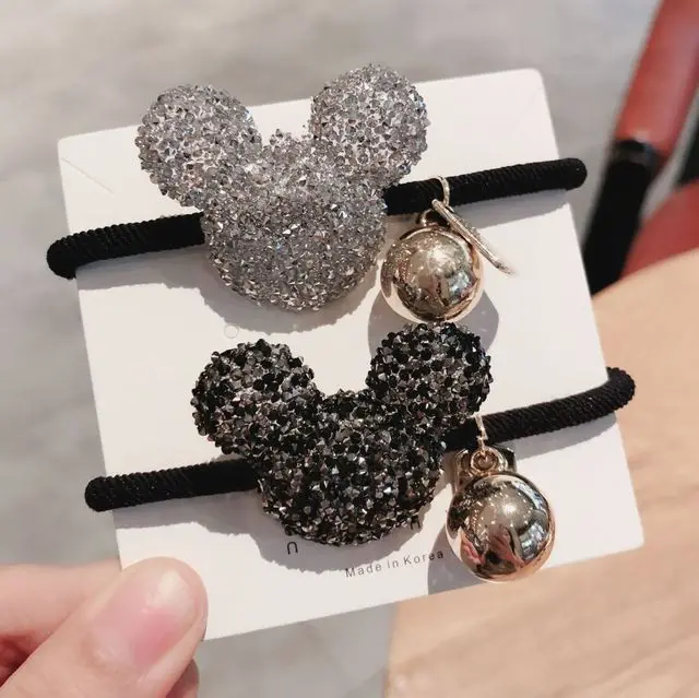 

Crystal Alloy Pearl Cartoon Elastic Hair Bands For Women Hair Accessories Rubber Band Hair Ring Bee Hair Ties