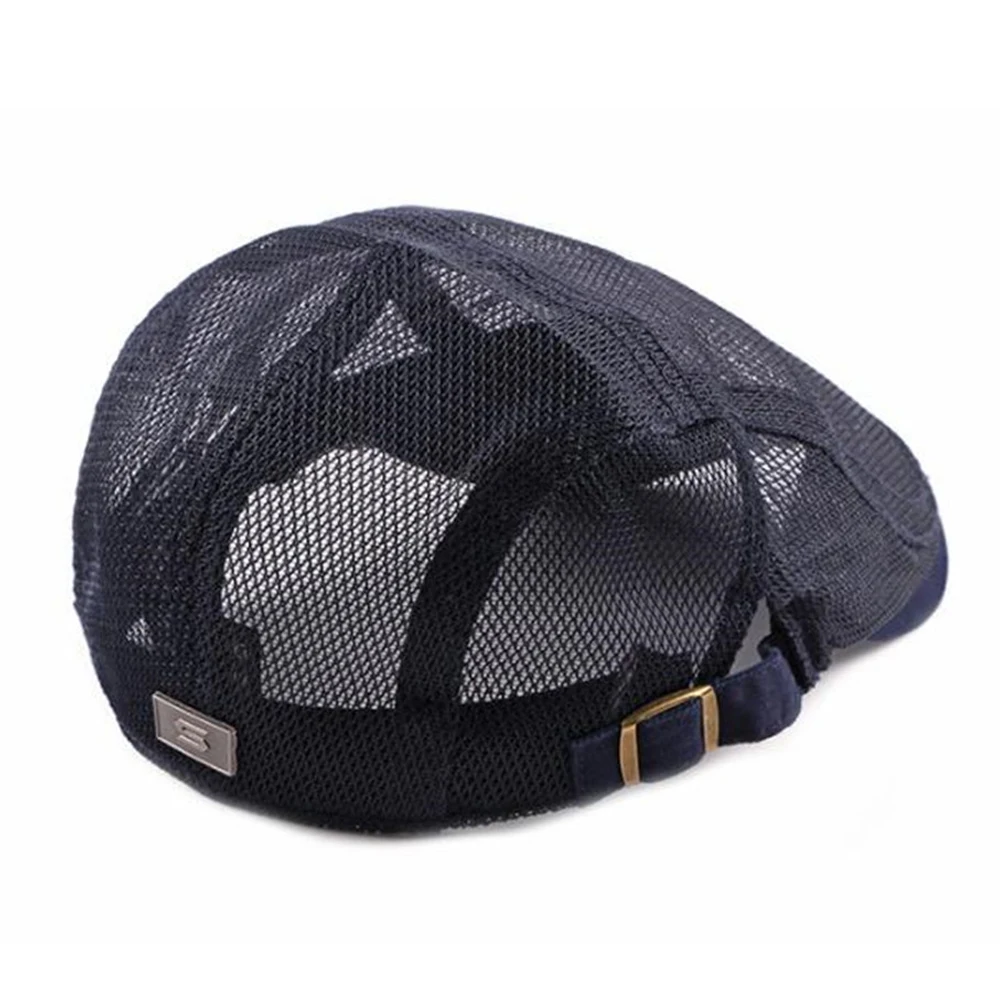 Men Women Mesh Summer Style Plaid Berets Caps Grain Cotton Gatsby Cap Unisex Ivy Hat Golf Driving Summer Sun Flat Cabbie Newsboy beret hat newsboy cap newsboy hat woolen beret