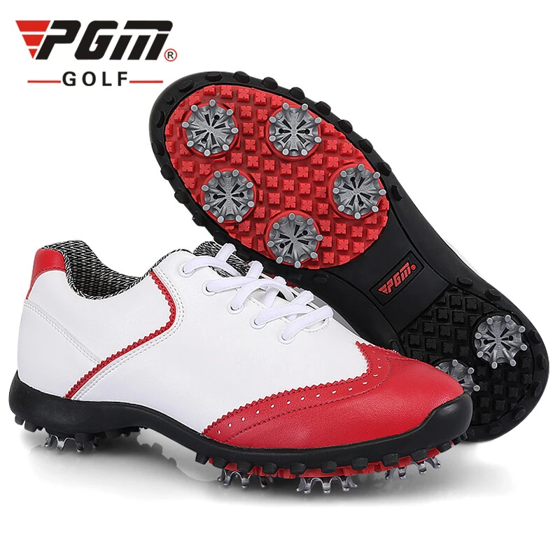 motor derivación riega la flor PGM zapatos de Golf para mujer, calzado de estilo Brock, impermeable y  transpirable|Zapato de golf| - AliExpress