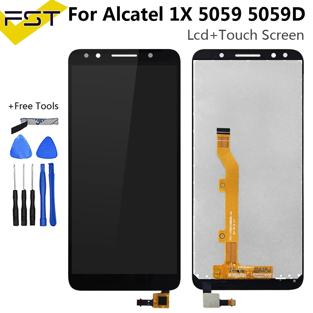 

5.3''For Alcatel 1X OT5059 5059 5059A 5059D 5059I 5059J 5059T 5059X 5059Y LCD Touch Screen Digitizer Glass LCD Display Assembly