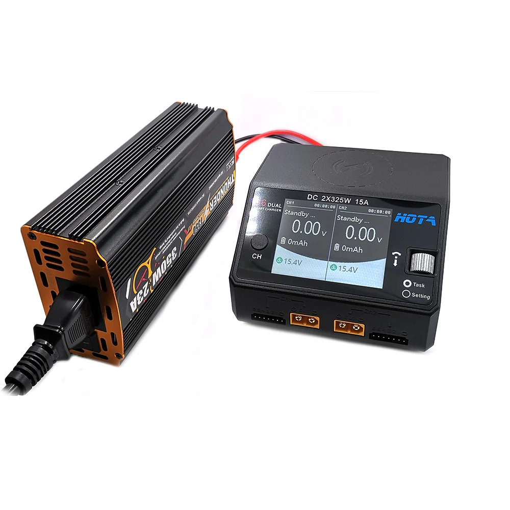 350 Вт блок питания с Hota D6 650 15A 2 6S Двухканальный для Lipo LiHV Lion Gaoneng Tattu Аккумулятор RC FPV