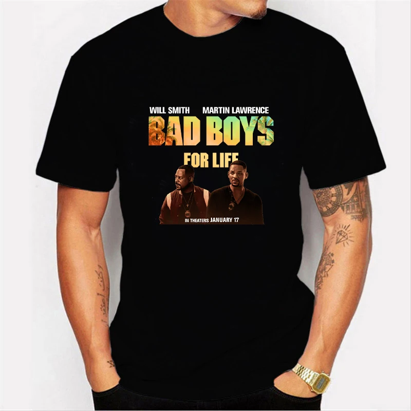 Bad Boy For Life Футболка harajuku хлопковые топы с короткими рукавами Мужская футболка