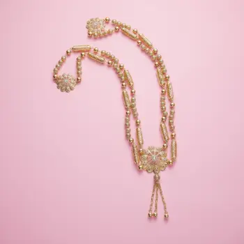 

2020 June Gold color National Brand Design of Bride's Back Chain for Women's Wedding Chest decoration