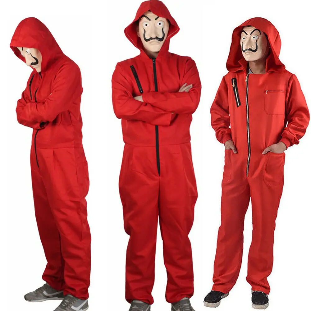 Унисекс для Salvador Dali La Casa De Papel Money Heist, косплей, костюм на Хэллоуин, S M L XL 2XL 3XL, одежда для взрослых