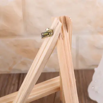 

Mini Canvas Natural Wood Easel Set For Art Painting Drawing Craft Wedding Supply W91A