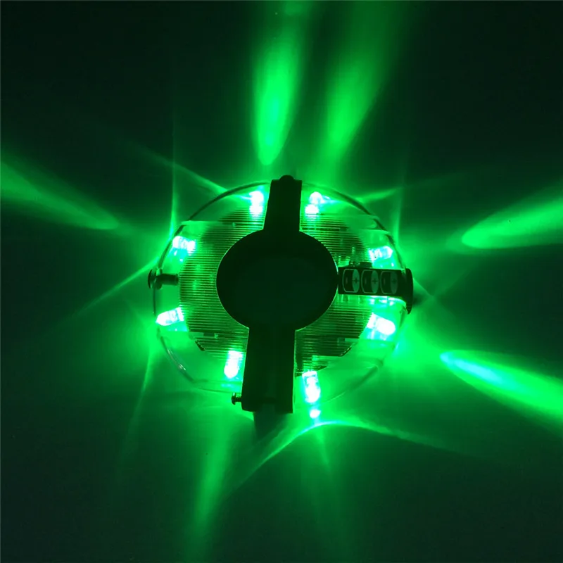 Bike LED Flower Drum Wheel Light Mountain Bicycle Front/Tail Hub Light Spoke Warning Lamp Night Riding Cycling Decoration Light