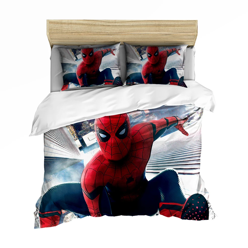 Комплект постельного белья с 3D Веном, Мстители Marvel, Железный человек, вспышка, двойное одеяло, королева, король, комплекты постельного белья, постельное белье - Цвет: Spiderman