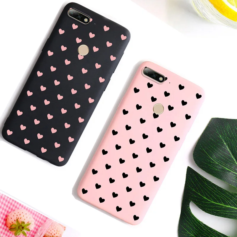 Чехол с сердечками для Huawei Honor Enjoy 7s 8e Nova 3i P Smart 2019 8A 8C 8S 8X 20 P20 P30 9 10 P8 Lite 2017 Y5 2018 |