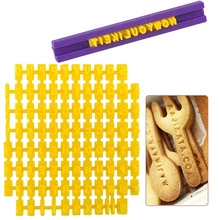 Усовершенствованная Пластиковая форма для печенья с буквенно-цифровыми символами, английская форма для печенья, печать, форма для печенья, инструменты для выпечки
